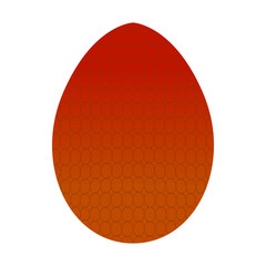 Isolated easter egg on a white background, Vector illustration