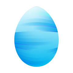 Isolated easter egg on a white background, Vector illustration