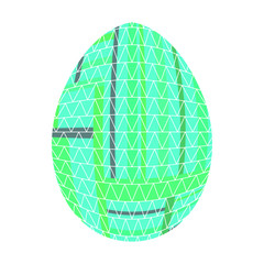 Isolated easter egg on a white background, Vector illustration