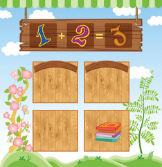 Cartoon education kid template