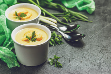 Vegetable soup puree