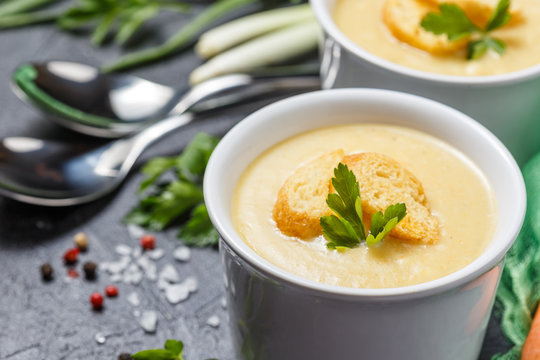 Vegetable soup puree