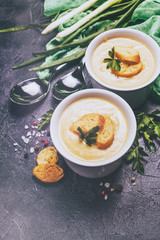 Vegetable soup puree