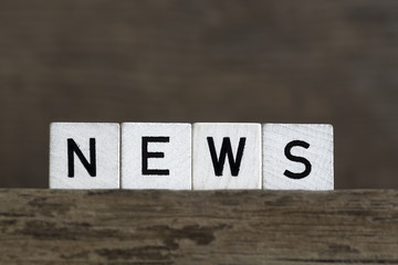 News, written in cubes