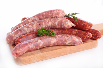 raw sausage