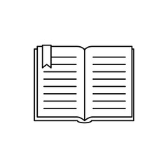 text book library isolated icon