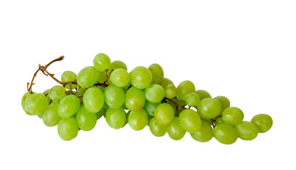 Fresh grapes isolated on white background