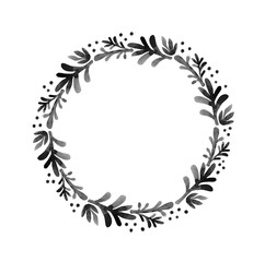 Watercolor Nature Wreath