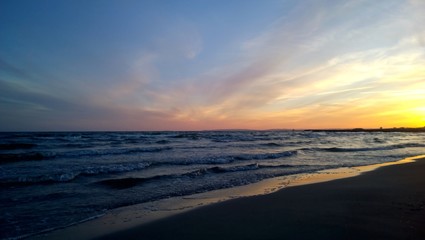Obraz premium sunset at the sea