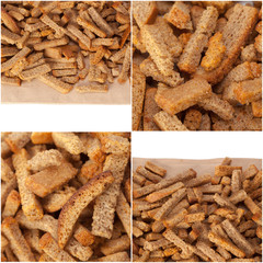 dried bread pieces