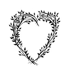 Twig Heart Wreath