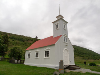 Fototapeta na wymiar Iceland - Church in Laufas