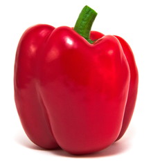 Red pepper isolated on white