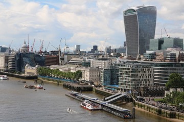 Naklejka premium London at River Thames, United Kingdom 