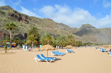 Fototapeta na wymiar Playa de las Teresitas Teneriffa
