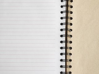 white paper on note book