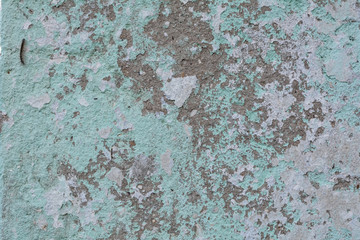 Fototapeta premium Painted concrete wall gray-green color