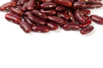 Red bean isolated on white background