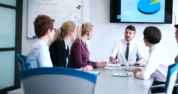 group of business man on meeting