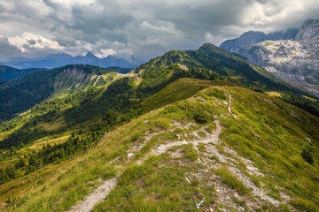 Fototapeta na wymiar Amazing mountain landscape in Prokletije National Park, Montenegro