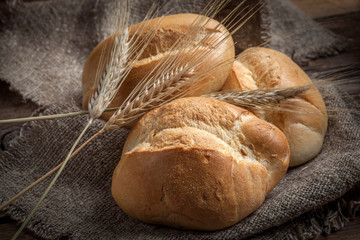 Fresh wheat roll.
