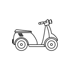 Obraz premium scooter vehicle isolated icon