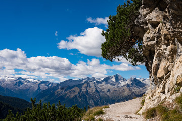 Mount Presanella from Dolomiti di Brenta