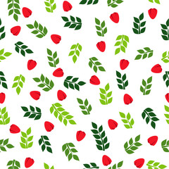 leaf and flower seamless