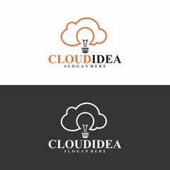 cloud idea logo in vector