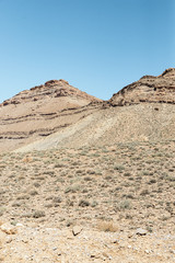 Dry rock mountainous desert.