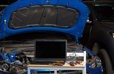 Obraz premium Modern tools for car diagnostic