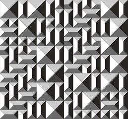 Seamless abstract geometric decorative pattern.Vector illustration background.