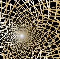 geometry abstract elements vector on black background