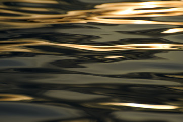 Abstract image created by waves on the water