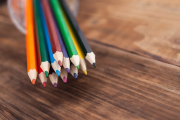 Obraz premium pencils in table