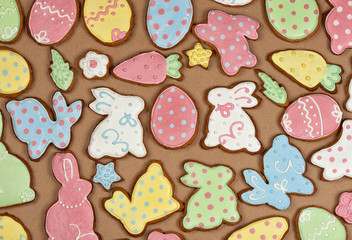 background of easter gingerbread