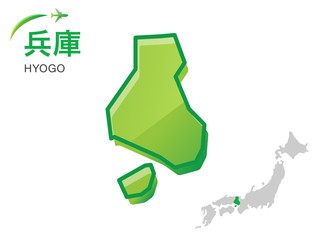 日本地図フラット長い影のイラスト黄色 Wall Mural Wallpaper Murals And4me