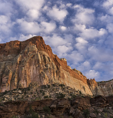 Capital Reef Cliff & Clouds