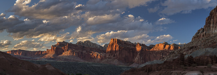 Capital Reef Sunset panorama