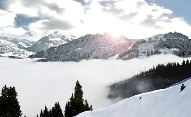 Winterpanorama Tirol, Kitzbühel