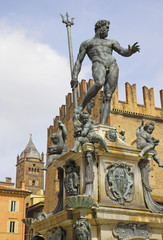 Italy, Bologna Neptune statue