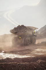 Mining Activity, mining dump truck