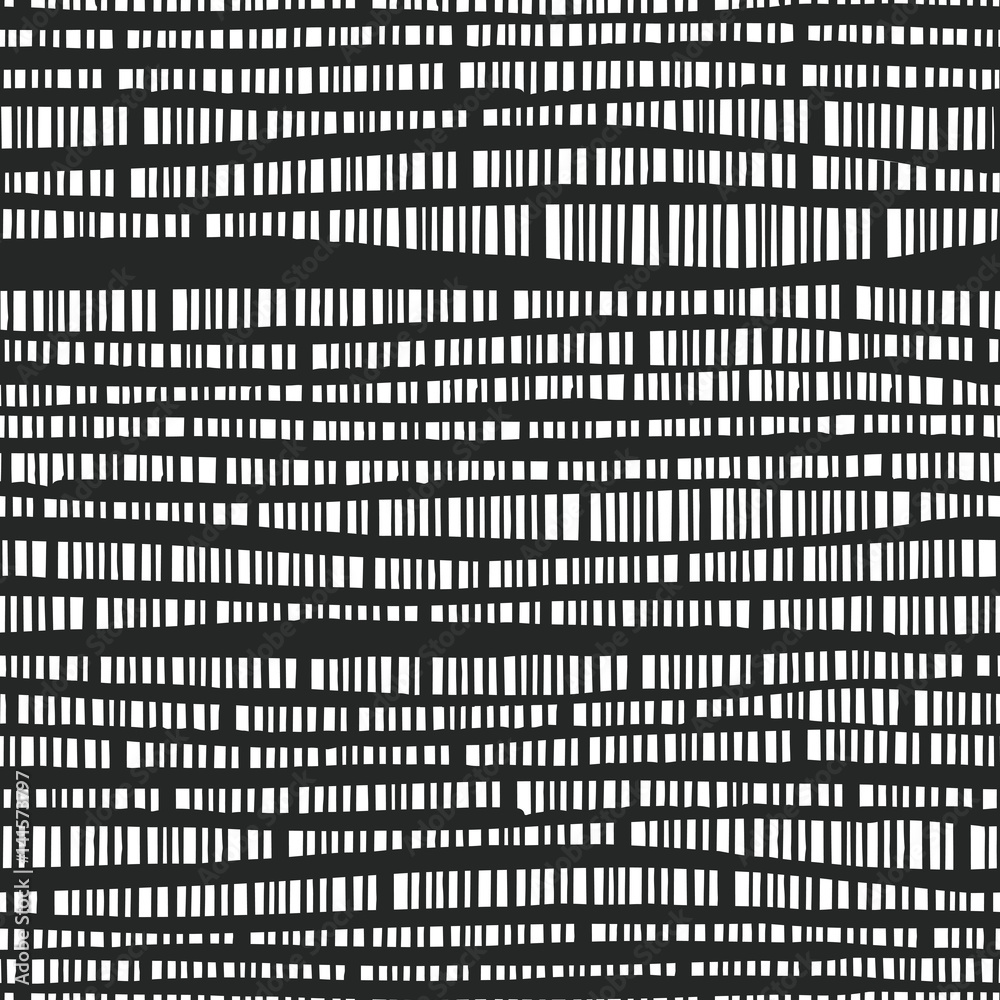 Poster Abstract seamless vector pattern with hand drawn vertical lines. Monochrome illustration stripes texture. Hipster graphic template background