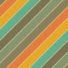 Retro colors diagonal lines background. Abstract vintage seamless pattern.