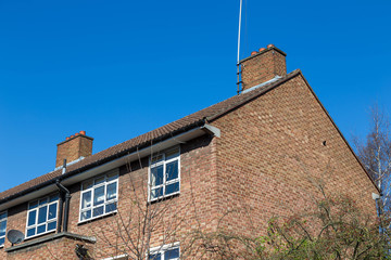 Modern facade on a sunny day