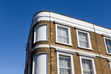 Modern facade on a sunny day