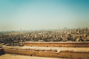 Naklejka premium view of buildings with view of sky at cairo, egypt