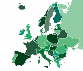 Obraz premium Europe map