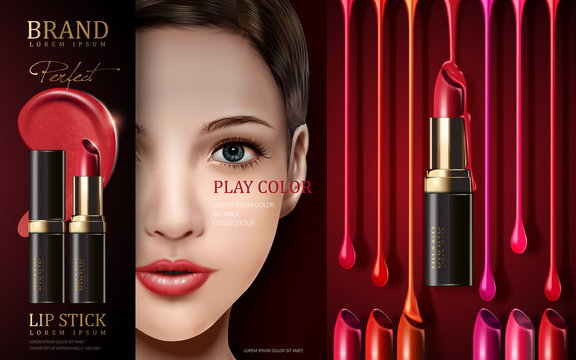 cosmetic lipstick ad