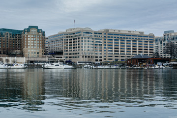 Buildings on the Waterfront, in Washington, DC.